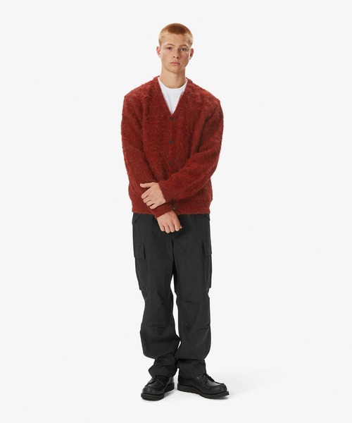 thisisneverthat カーディガン Hairy Knit Cardigan メンズ