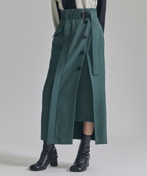 UNITED TOKYO スカート スリットロングタイトスカート｜細見え