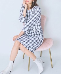 marun（マルン） ワンピース 「大きいサイズ」 ツイードワンピース