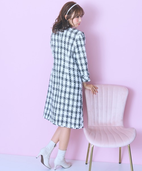 marun（マルン） ワンピース 「大きいサイズ」 ツイードワンピース