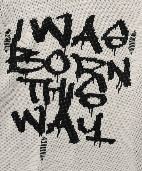 ニット セーター 「UNISEX」ISTKUNST／ダメージニット レディース メンズ ISTKUNST ニット セーター 「UNISEX」ISTKUNST／ダメージニット