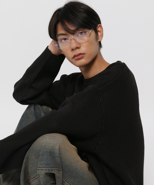 ニット セーター 「UNISEX」ISTKUNST／ダメージニット レディース メンズ ISTKUNST ニット セーター 「UNISEX」ISTKUNST／ダメージニット
