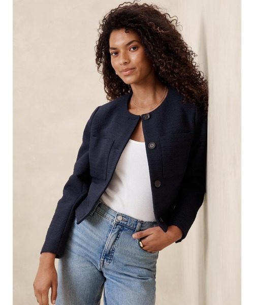BANANA REPUBLIC ジャケット ノーカラージャケット FACTORY