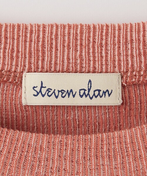 tシャツ 「Steven Alan」リブ ロングスリーブ プルオーバー レディース STEVEN ALAN tシャツ 「Steven Alan」リブ ロングスリーブ プル