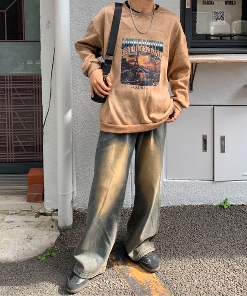 link lot トレーナー スウェット ヴィンテージライクオーバーサイズ