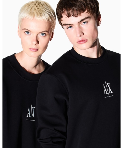 Armani Exchange アルマーニ ブラック トレーナー Ｌサイズ ARMANI EXCHANGE トレーナー スウェット 「A|X アルマーニ