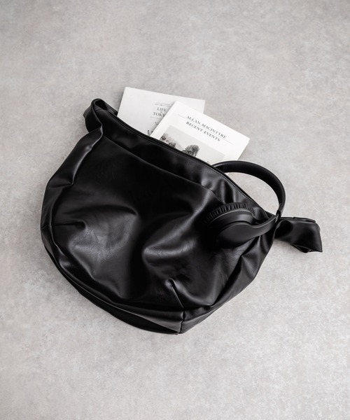 Rocky Monroe ショルダーバッグ PUレザー ビッグショルダーバッグ
