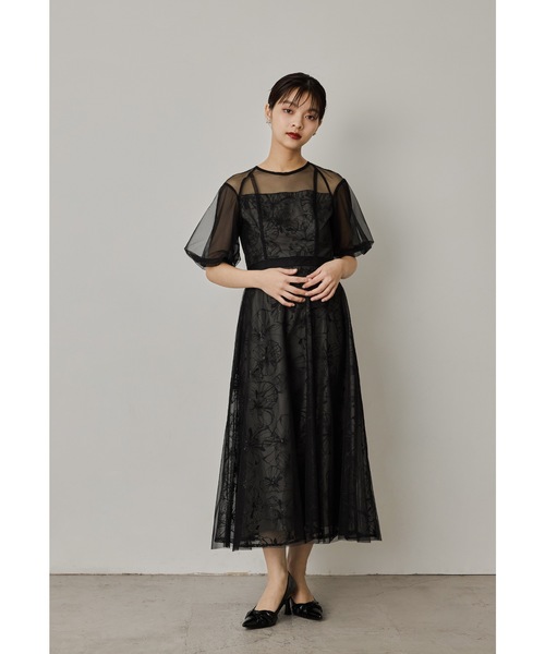 niana ドレス チュールスパンコール刺繍レースドレス 結婚式