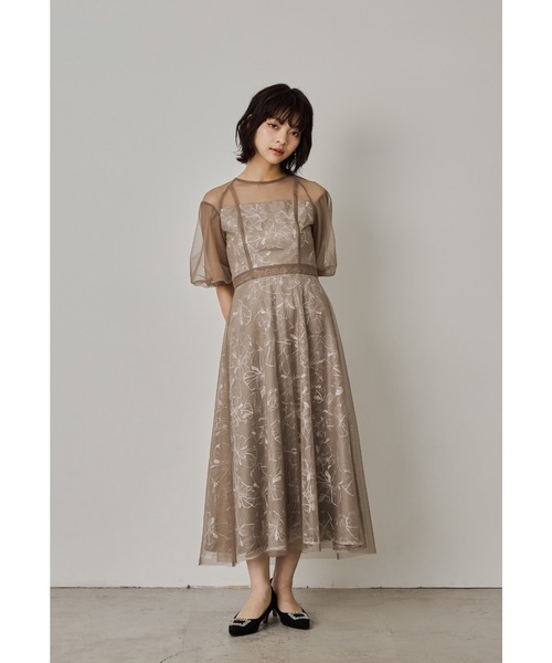 niana ドレス チュールスパンコール刺繍レースドレス 結婚式