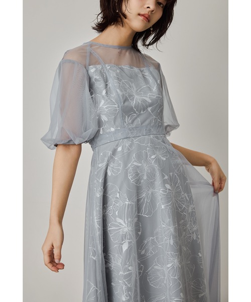 niana ドレス チュールスパンコール刺繍レースドレス 結婚式 成人式