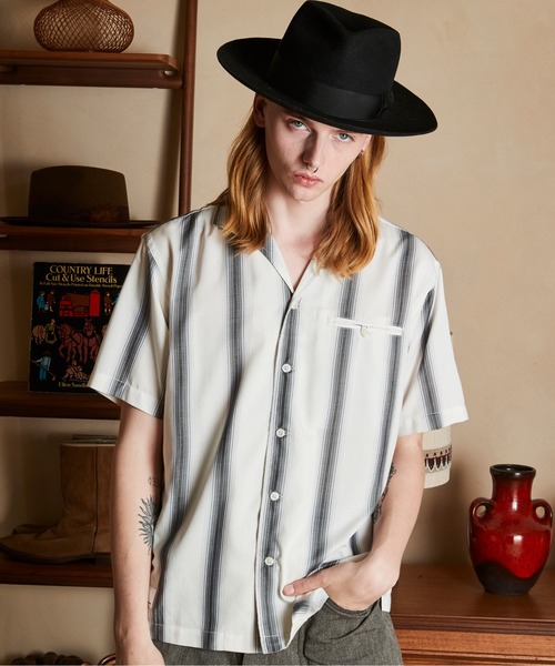 Schott N.Y.C シャツ Schott/ショット/STRIPE SS SHIRT/半袖