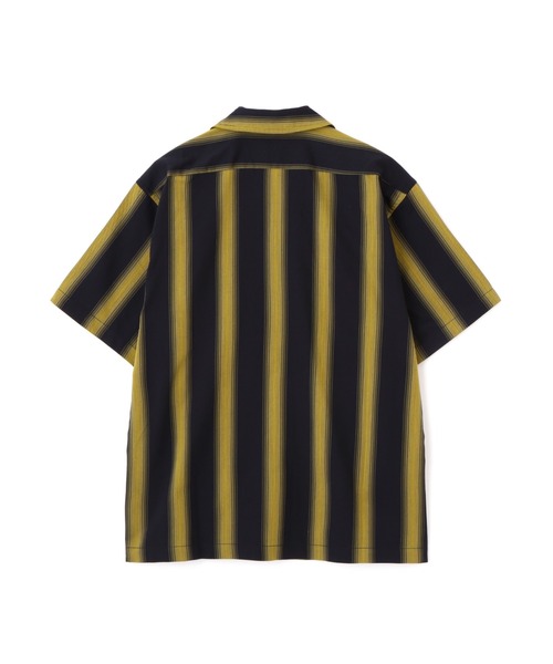 神配色 黒×紫 Schott BOX型ストライプシャツ ショット Schott N.Y.C シャツ Schott/ショット/HV SHIRT ”DOT AND STRIPE