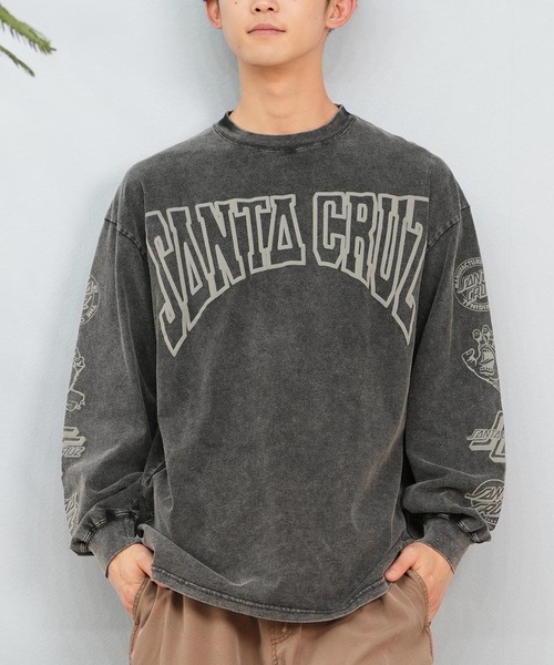 tシャツ 「ムラサキスポーツ限定」SANTACRUZ/サンタクルーズ ロンT バックプリント/カスレプリント ユニセックス 502243407 メンズ | SANTA CRUZ | 01