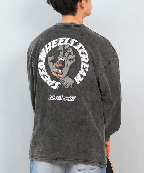 tシャツ 「ムラサキスポーツ限定」SANTACRUZ/サンタクルーズ ロンT バックプリント/カスレプリント ユニセックス 502243407 メンズ | SANTA CRUZ