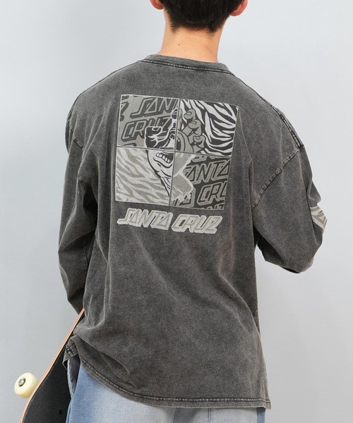 tシャツ 「ムラサキスポーツ限定」SANTACRUZ/サンタクルーズ ロンT バックプリント/カスレプリント ユニセックス 502243407 メンズ | SANTA CRUZ | 09