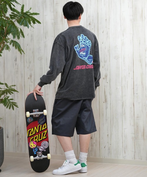 tシャツ 「ムラサキスポーツ限定」SANTACRUZ/サンタクルーズ ロンT バックプリント/カスレプリント ユニセックス 502243407 メンズ | SANTA CRUZ | 28
