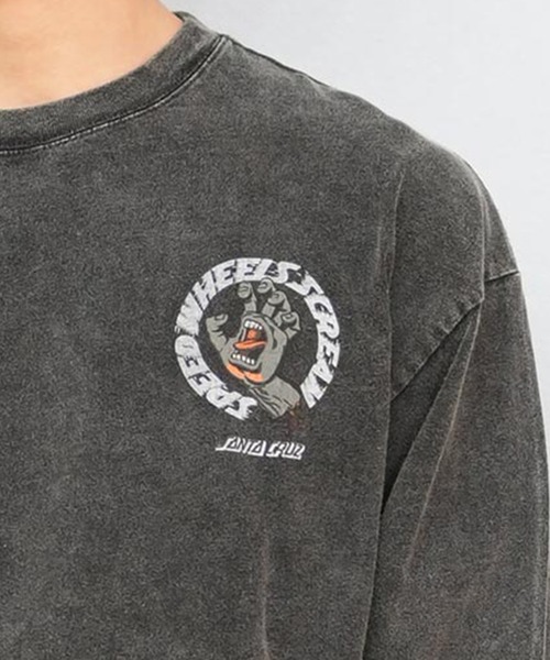 tシャツ 「ムラサキスポーツ限定」SANTACRUZ/サンタクルーズ ロンT バックプリント/カスレプリント ユニセックス 502243407 メンズ | SANTA CRUZ | 23
