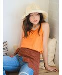 帽子 ハット レディース 雑材デザインハット ...の詳細画像3