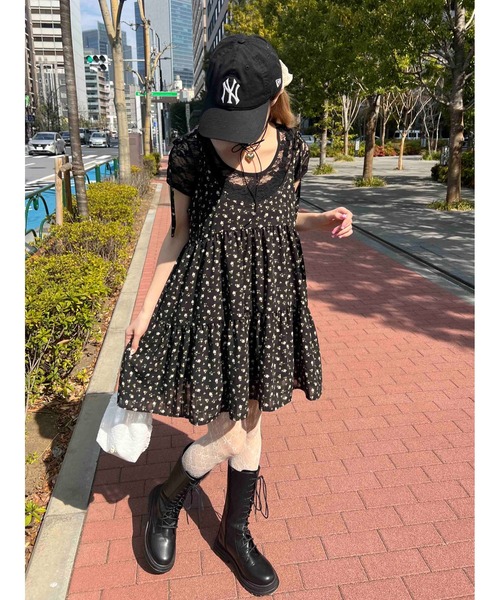 PLT★ノースリーブ ミニ キャミソール ワンピース ドレス★水玉 adw19083-m-01-pl.jpg