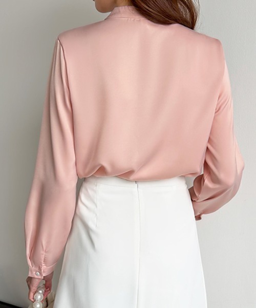 COCOMOMO ブラウス シャツ オフィスやオケージョン使いにも ドレープ