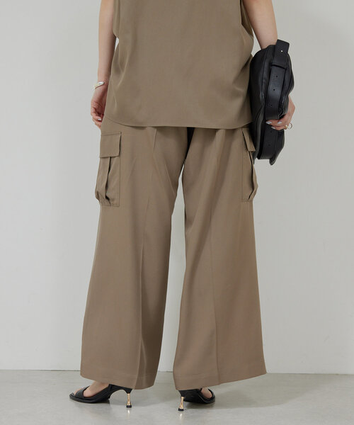 【25SS】【新品】GALLARDAGALANTE サテンカーゴパンツ GALLARDAGALANTE パンツ 「セットアップ対応」サテンカーゴ