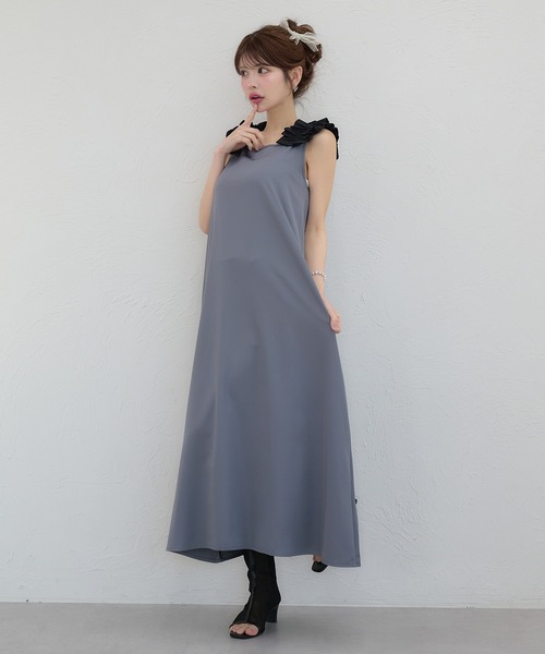 【希少美品】APEL 01 アペラ　ワンピース Ambre Neige ワンピース lace up frill flare dress / レース