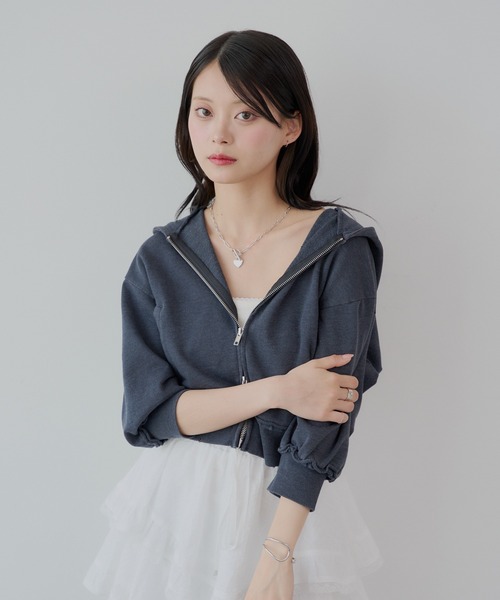 パーカー フーディ ジッパー スウェット ショート 2色 ショートダブルZIPパーカー｜WEGO（ウィゴー） – WEGO ONLINE STORE