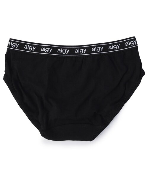 正規品alo アルムナイ ショーツBLK（XS） algy（アルジー） ショーツ ジュニアショーツ ロゴゴムショーツ