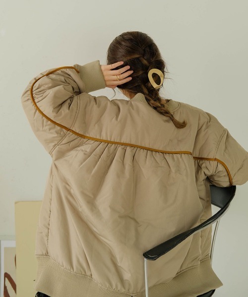 [Bab] блузон M слоновая кость женский 