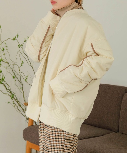 [Bab] блузон M слоновая кость женский 