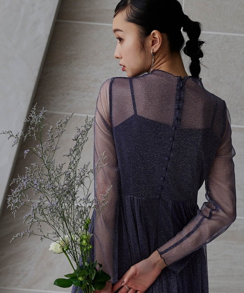 RUIRUE BOUTIQUE」 長袖ワンピース M ブラック レディース