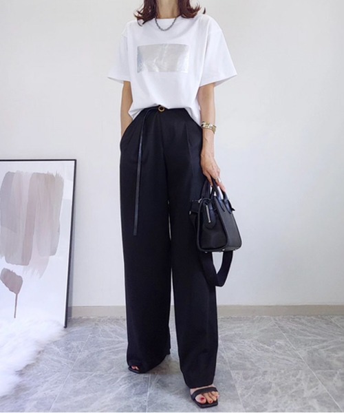 「Emma Taylor」 半袖カットソー FREE ホワイト レディース Emma Taylor 「Emma Taylor」 半袖Tシャツ FREE ホワイト系