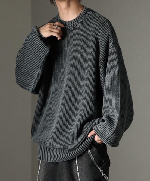 「welise」 長袖ニット S ワイン メンズ