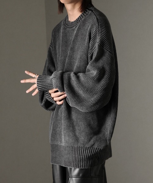 「welise」 長袖ニット S ワイン メンズ