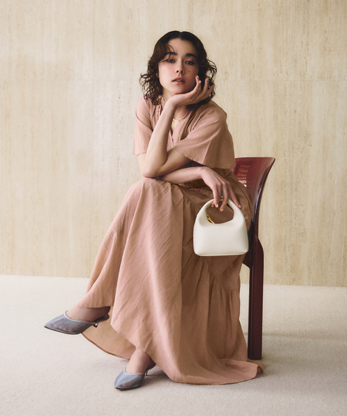 LaTotalite 【洗える】カシュクールワンピース　ピンクB 洗える】カシュクールワンピース（ワンピース）｜La Totalite