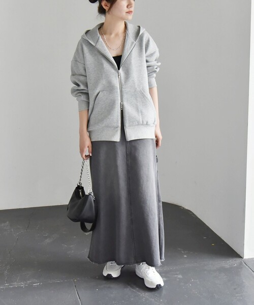 「quaranciel」 ジップアップパーカー ONE SIZE ブラック レディース quaranciel 「quaranciel」 ジップアップパーカー ONE SIZE