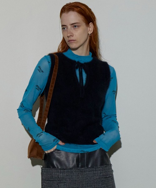 MAISON SPECIAL（メゾンスペシャル） ニットベスト FREE ブラック