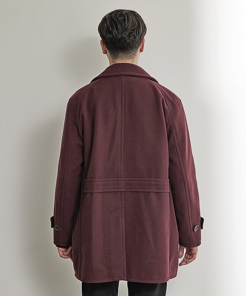 「UNION STATION」 ピーコート M グレイッシュベージュ メンズ_画像9