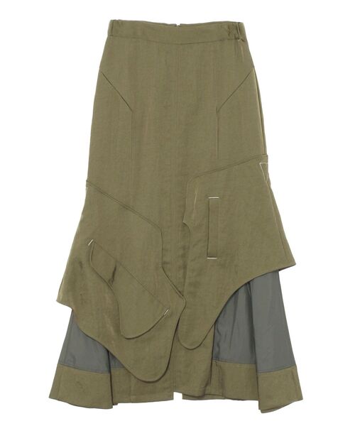 UN3D.（アンスリード） スカート CURVE FLAP FIELD SK「セットアップ