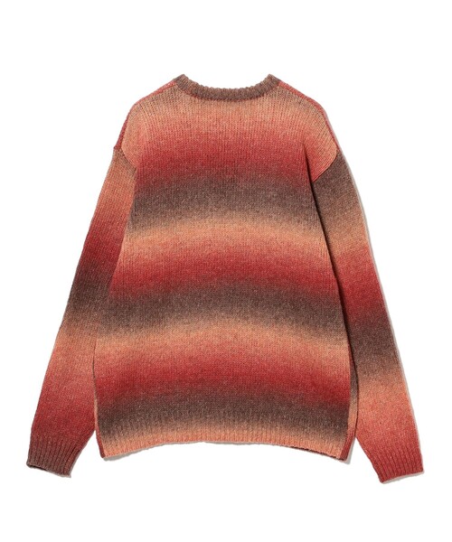 【新品未使用】グラデーションボーダーハイネックニット B：MING by BEAMS（ビーミング by ビームス） セーター ニット 3ゲージ