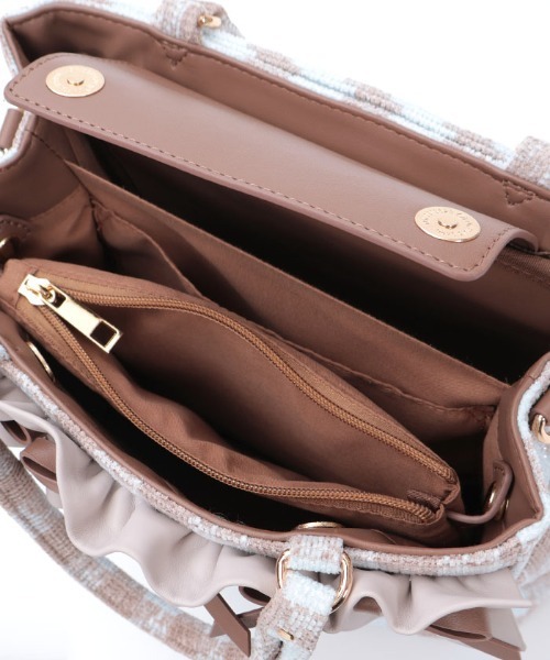 axes femme POETIQUE ショルダーバッグ バッグ ラメツイード推し