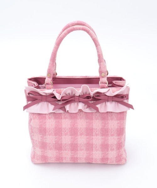 axes femme POETIQUE ショルダーバッグ バッグ ラメツイード推し活