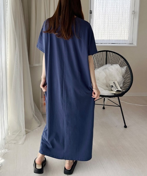 ReRe ワンピース 半袖 Tシャツロングワンピース : ZOZOTOWN Yahoo!店