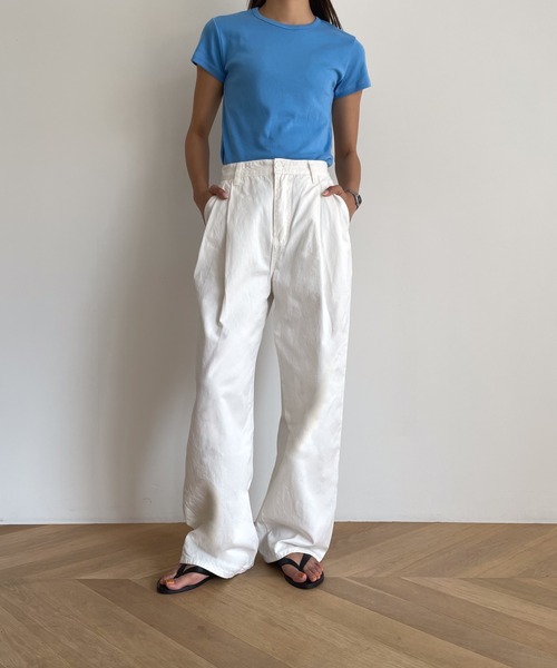 パンツ CANAL JEAN CANAL JEAN パンツ El mar バイオコットンワイドイージーパンツ