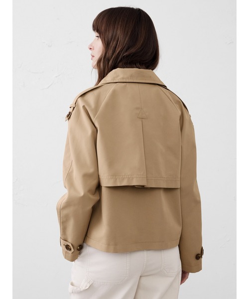 「BANANA REPUBLIC FACTORY STORE」 トレンチコート S アイボリー レディース_画像5