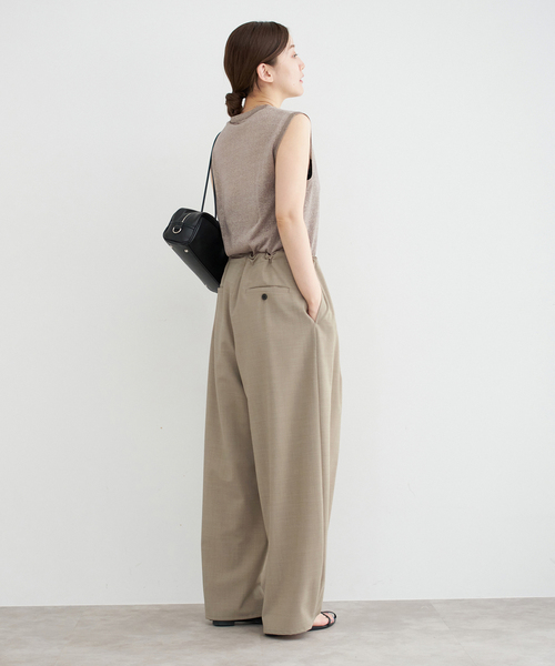 IENA スラックス リラックス テーパードパンツ レディース　新品タグ付き IENA スラックス リラックス テーパードパンツ レディース 新品