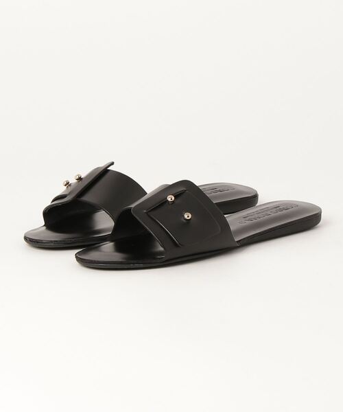 COORSOROMA9(コルソローマ) 38 フラットサンダル CORSO ROMA,9 「CORSO ROMA，9」 フラットサンダル 38 ブラック