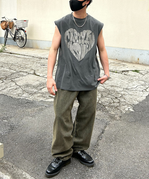 「Confirm」 ノースリーブトップス M グレー系その他 メンズ_画像2