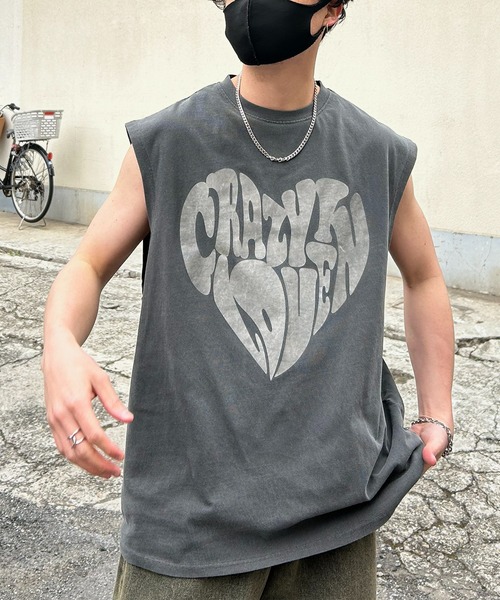 「Confirm」 ノースリーブトップス M グレー系その他 メンズ_画像4