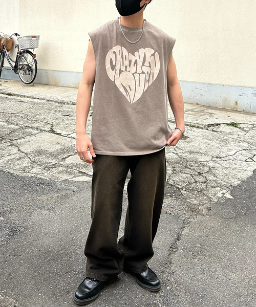 「Confirm」 ノースリーブトップス M グレー系その他 メンズ_画像6